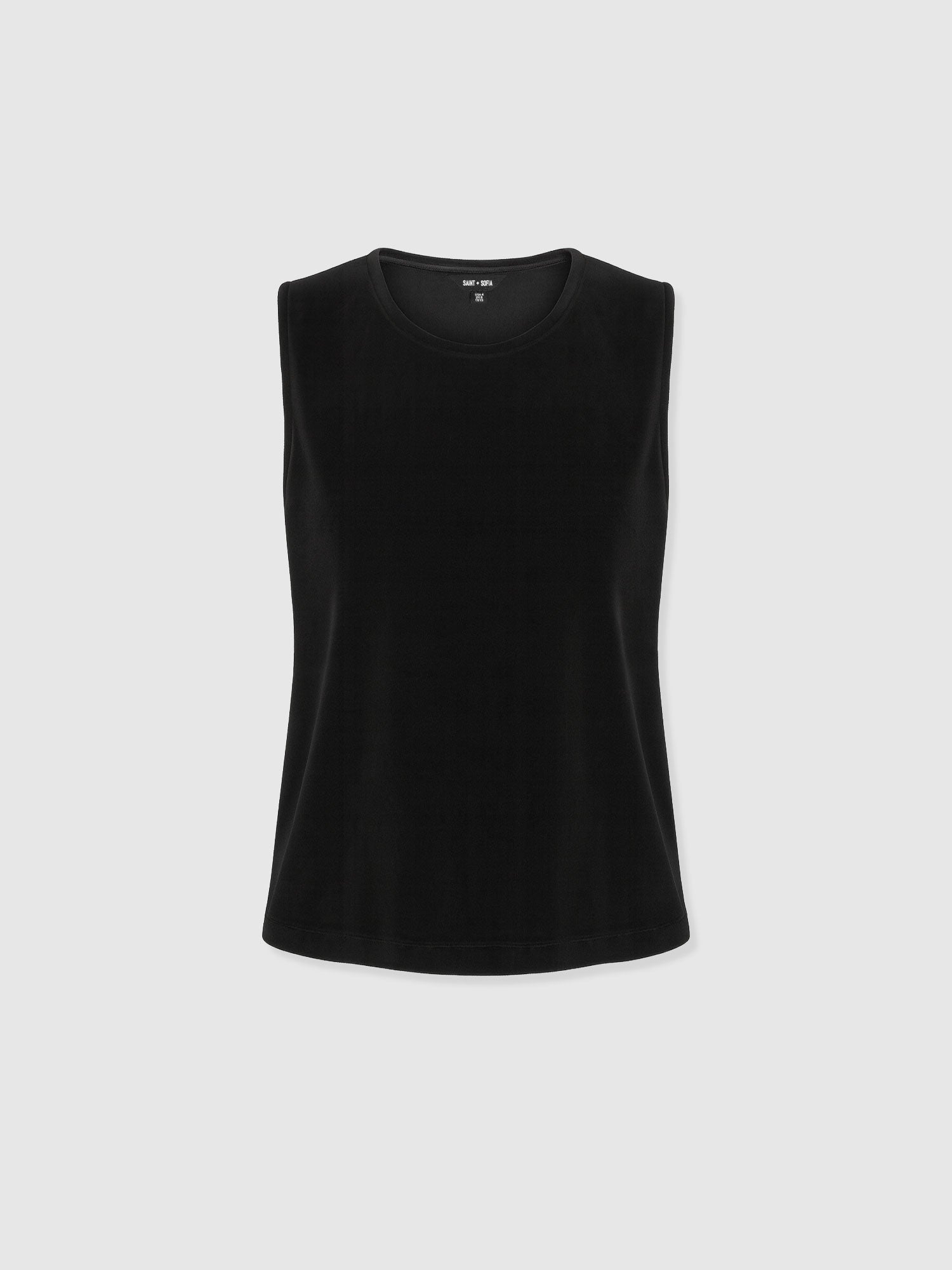 Keller Vest - Black Velvet - Women's T-shirts | Saint + Sofia® EU